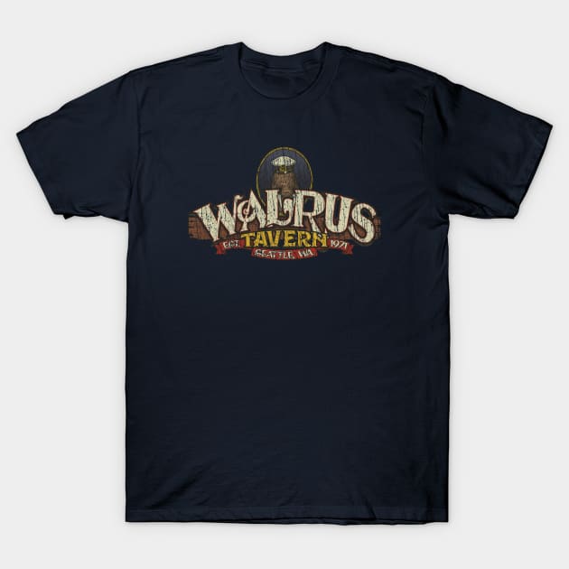 Walrus Tavern Seattle 1971 T-Shirt by JCD666